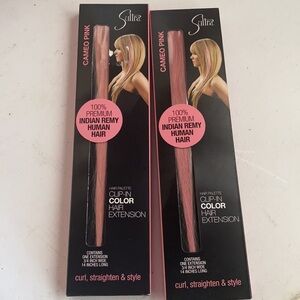 SULTRA Clip On Hair Extension Cameo Pink NWT